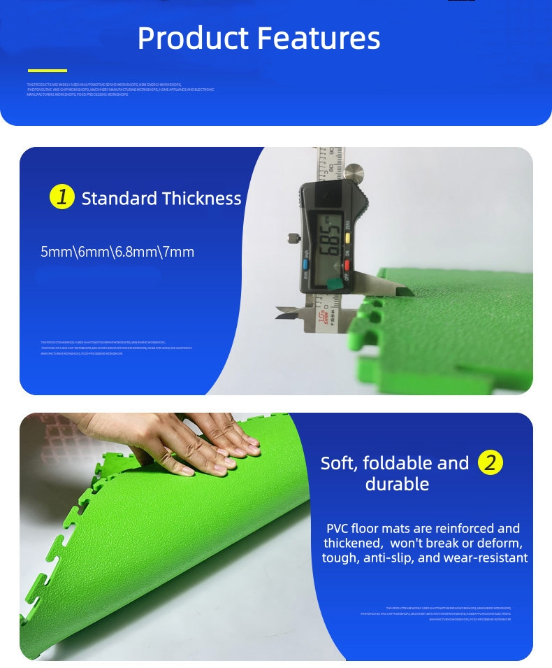 product features of interlocking industrial floor